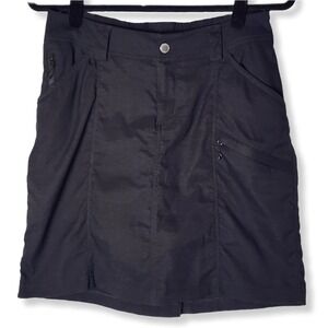 Duluth Trading Co Dry on the Fly Skort Black 7 Pocket Hiking Outdoor Womens 6
